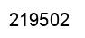Number 219502 black image