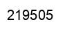 Number 219505 black image