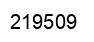 Number 219509 black image