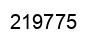 Number 219775 black image