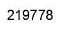Number 219778 black image