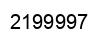 Número 2199997 imagen negro