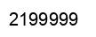 Número 2199999 imagen negro