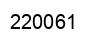 Number 220061 black image