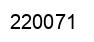 Number 220071 black image