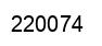 Number 220074 black image