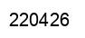 Number 220426 black image