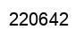 Number 220642 black image