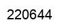 Number 220644 black image