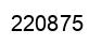 Number 220875 black image