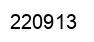 Number 220913 black image