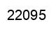 Número 22095 imagen negro