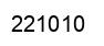 Number 221010 black image