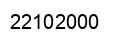 Number 22102000 black image