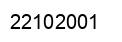 Number 22102001 black image
