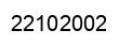 Number 22102002 black image