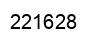 Number 221628 black image