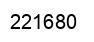 Number 221680 black image