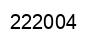 Number 222004 black image