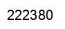 Number 222380 black image