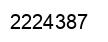 Number 2224387 black image