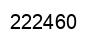 Number 222460 black image