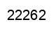 Número 22262 imagen negro