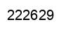 Number 222629 black image