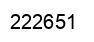 Number 222651 black image