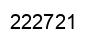 Number 222721 black image