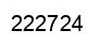Number 222724 black image