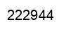 Number 222944 black image