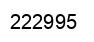 Número 222995 imagen negro