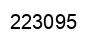 Número 223095 imagen negro