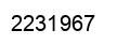 Number 2231967 black image