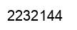 Number 2232144 black image