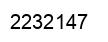 Number 2232147 black image