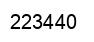 Number 223440 black image