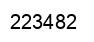 Number 223482 black image