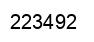 Number 223492 black image