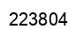 Number 223804 black image