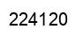 Number 224120 black image