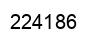 Number 224186 black image