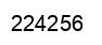 Number 224256 black image