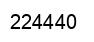 Number 224440 black image