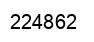 Number 224862 black image