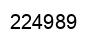 Number 224989 black image