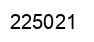 Number 225021 black image