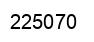 Number 225070 black image