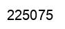 Number 225075 black image